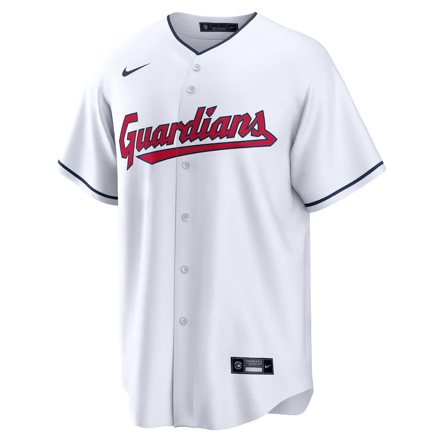 Andrés Giménez 0 Cleveland Guardians Home Men Jersey - White