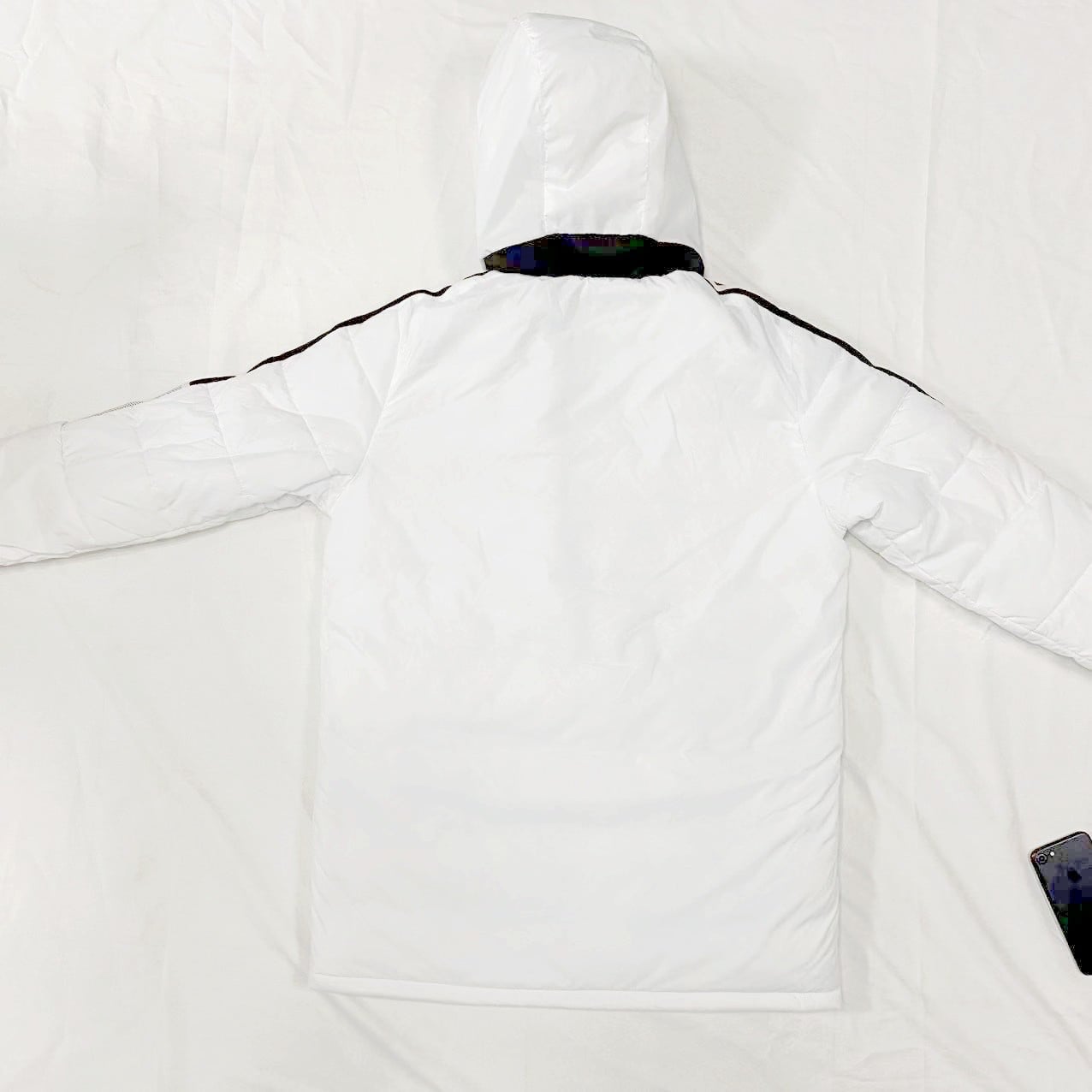 Pittsburgh Steelers Black Stripes Coat Down Jacket - White