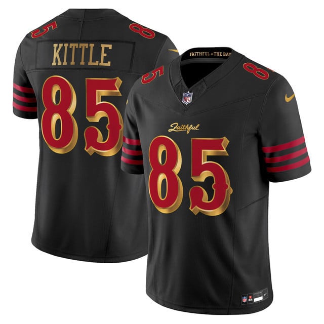 George Kittle 85 San Francisco 49ers 2025 “Rivalries” Vapor Limited Men Jersey - Black