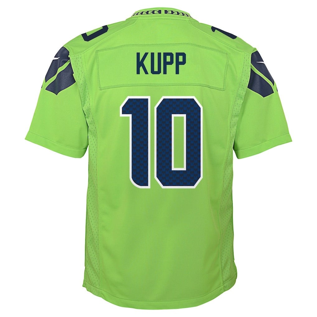 Cooper Kupp 10 Seattle Seahawks Super Bowl LX High-Impact Performer YOUTH Game Jersey– Green