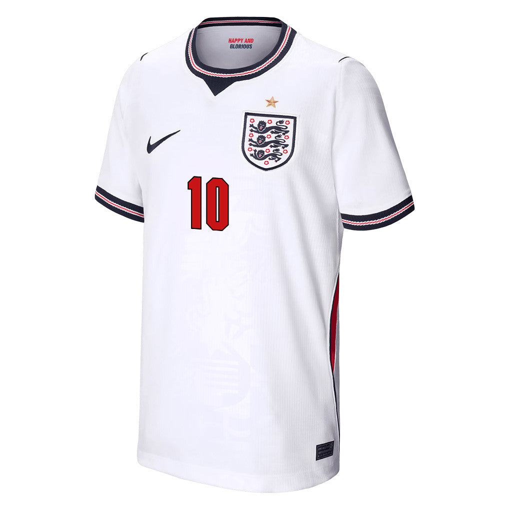 Jude Bellingham 10 Youth England National Team 2026 Home Jersey - White
