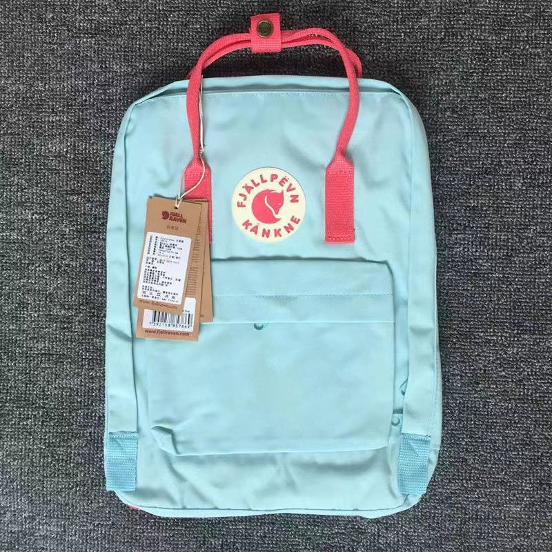 Fjallraven Kanken Mini Sky Blue with Peach Stripe