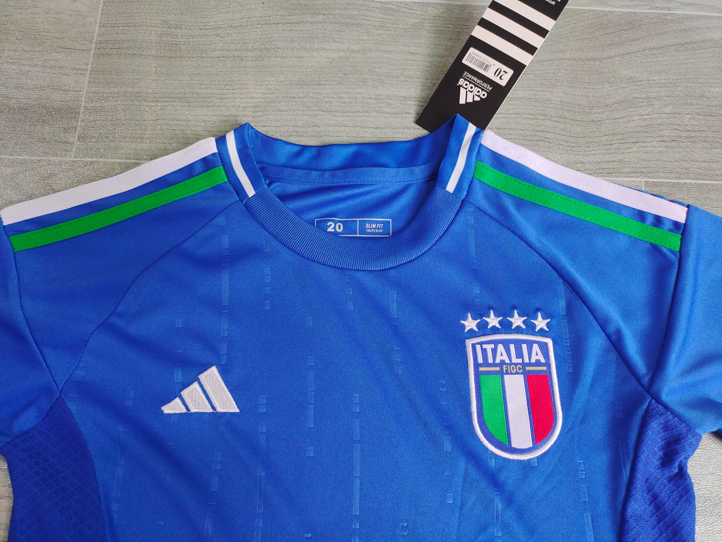 KIDS Italy National Team 2024/25 Home Football Kit Set (Jersey + Shorts)