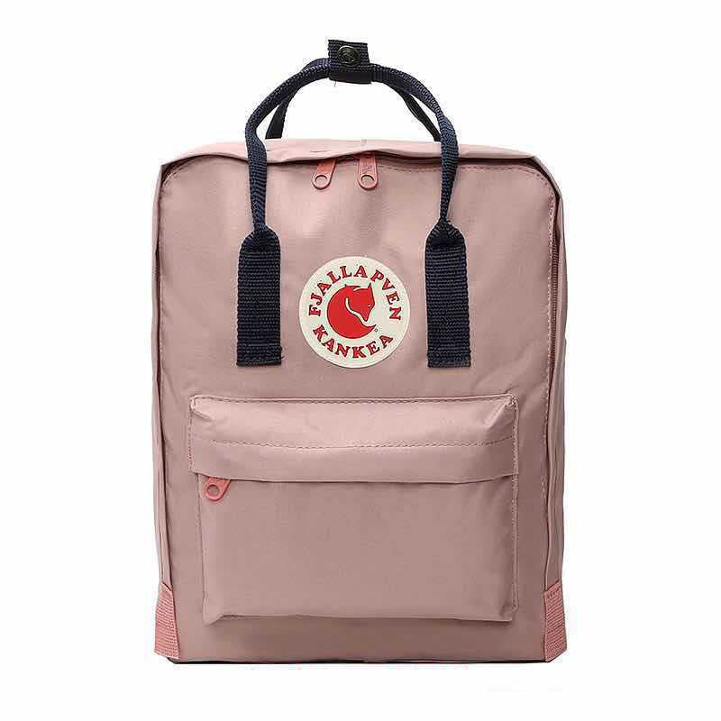 Fjallraven Kanken Laptop 17 Pink with Navy Blue Stripe