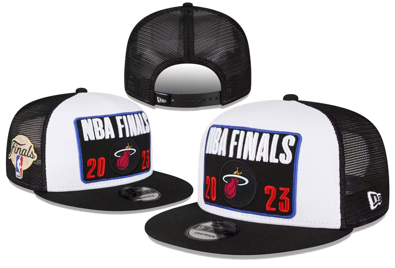 New Era 9FIFTY Miami Heat MIAMI Heat Nation Patch Snapback Hat - White Black