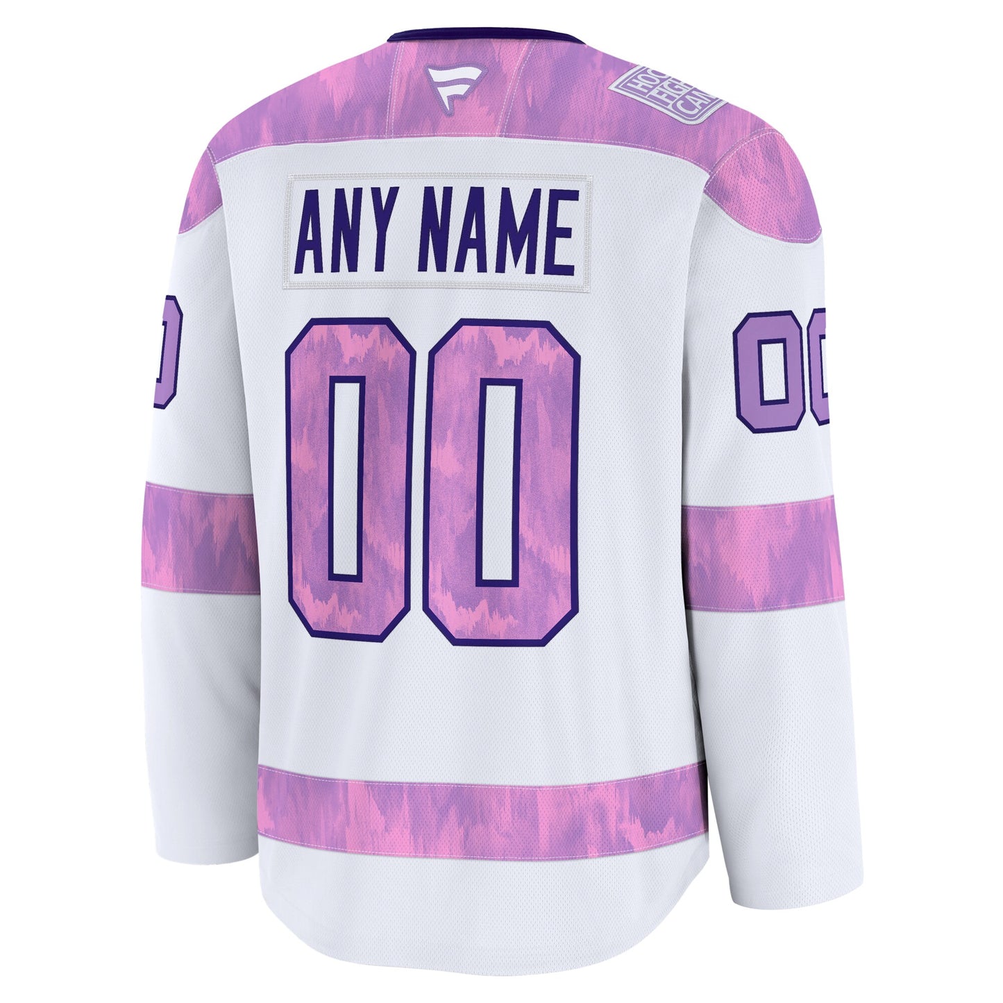 San Jose Sharks Fanatics 2024 Hockey Fights Cancer Custom Practice Jersey - White
