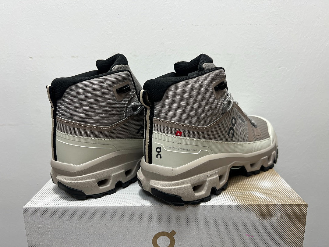 On Cloudrock Mid Waterproof Hiking Boots in Grey