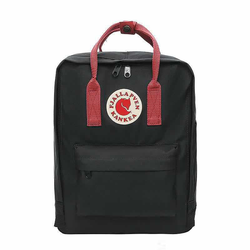 Fjallraven Kanken Classic Black with Red Stripe