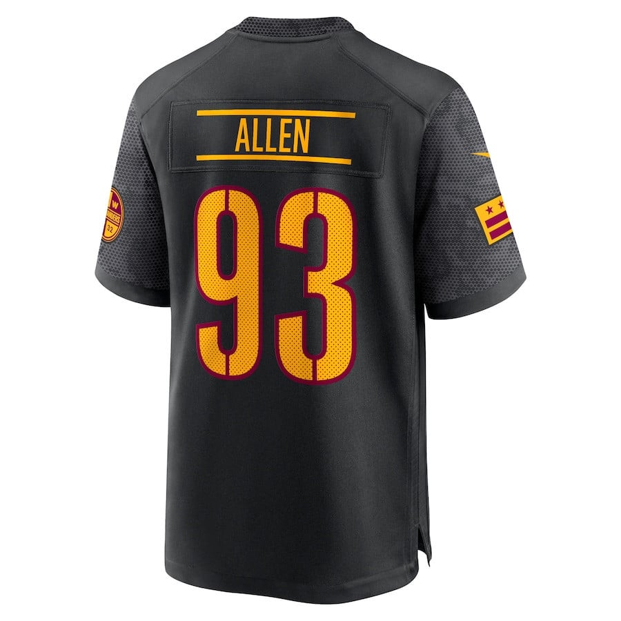 Jonathan Allen 93 Washington Commanders Alternate Jersey - Black