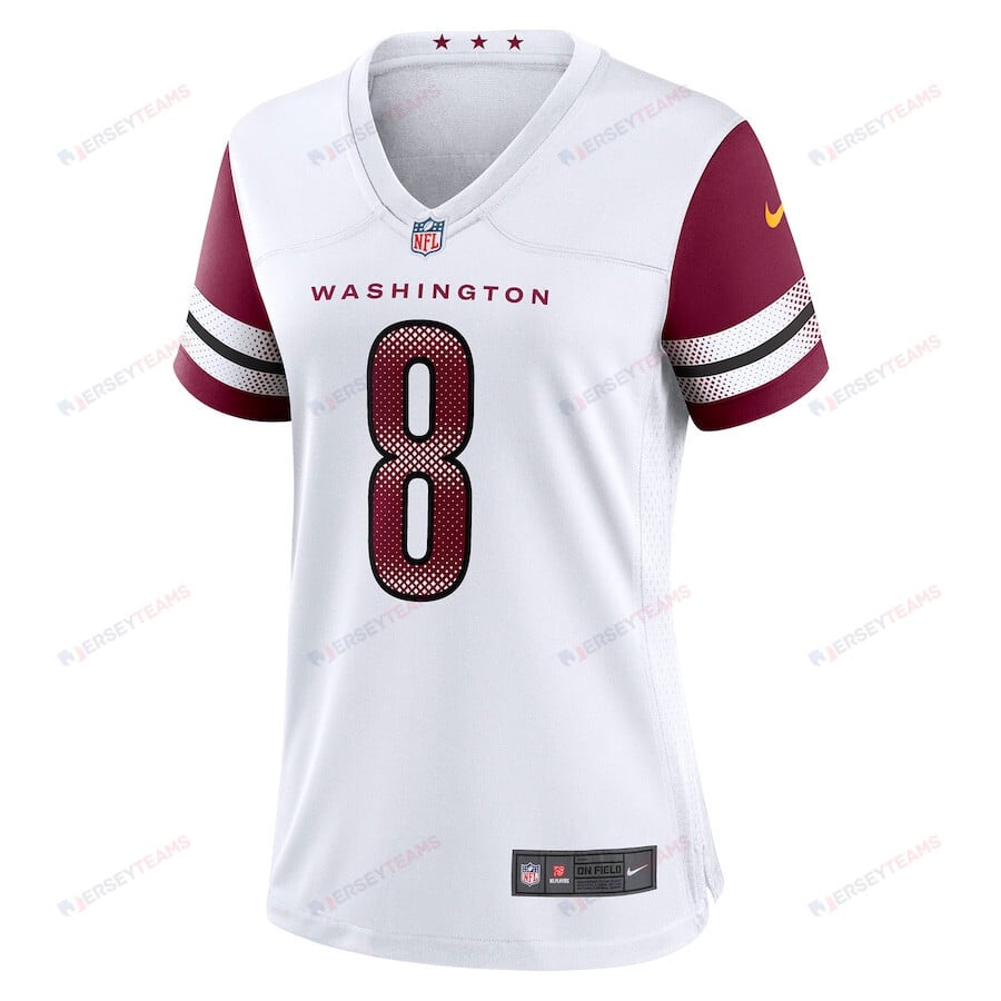 Brian Robinson Jr. 8 Washington Commanders Women's Away Game Player Jersey - White