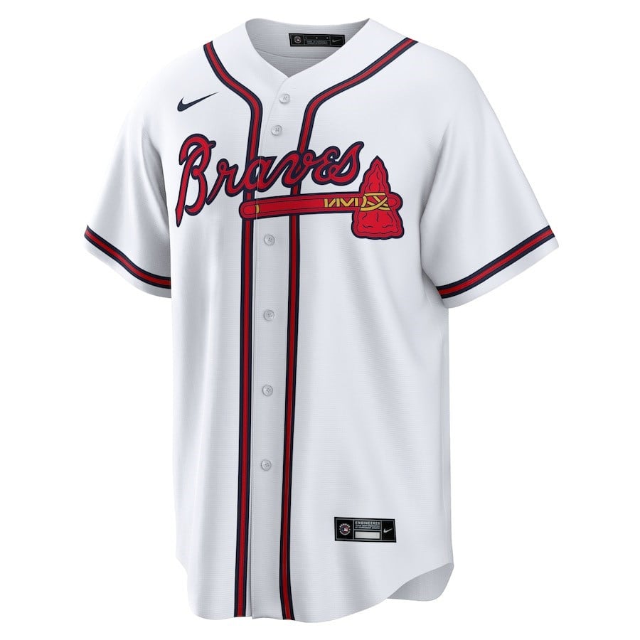 Ozzie Albies 1 Atlanta Braves Home Player Name Men Jersey - White
