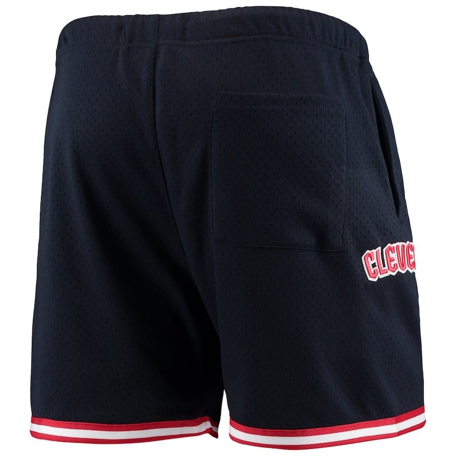 Cleveland Guardians Team Standard Logo Mesh Shorts - Navy