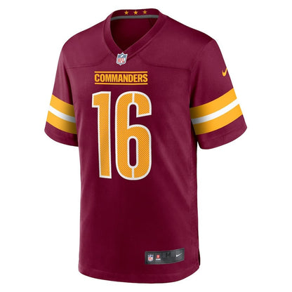 Byron Pringle 16 Washington Commanders Game Men Jersey - Burgundy