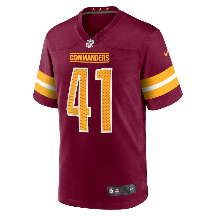Jabril Cox 41 Washington Commanders Men Game Jersey - Burgundy