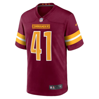 Jabril Cox 41 Washington Commanders Men Game Jersey - Burgundy
