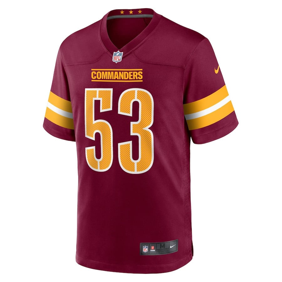 Trai Turner 53 Washington Commanders Men Game Jersey - Burgundy