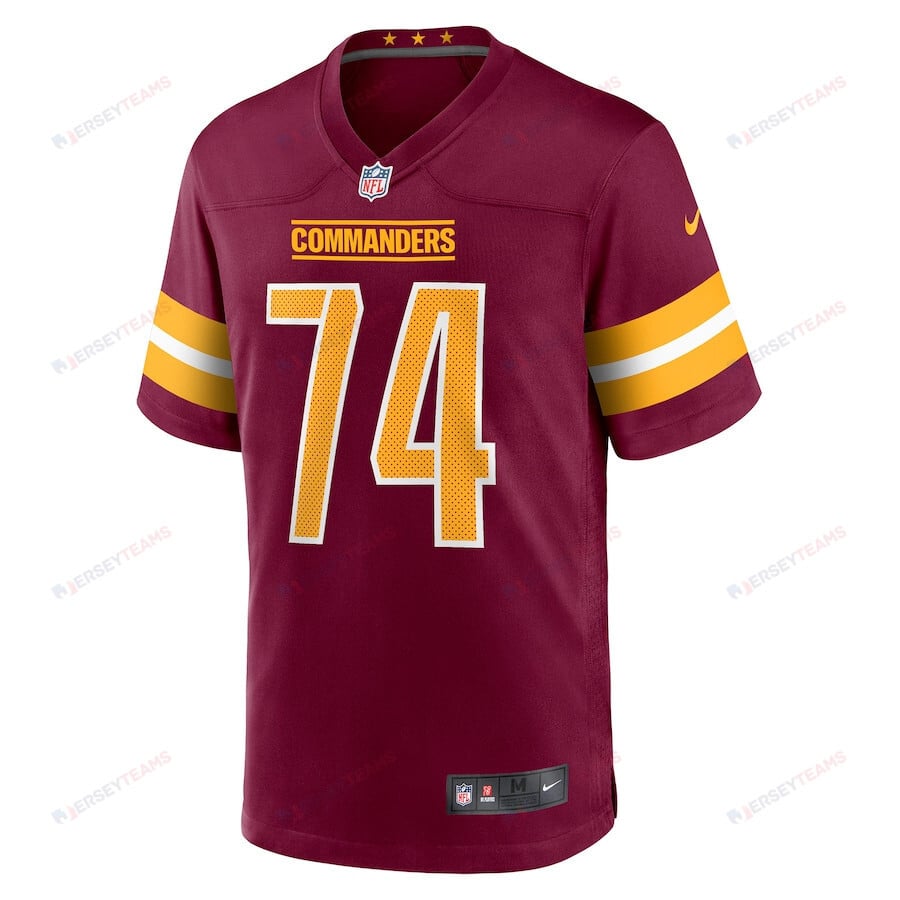 Nolan Laufenberg 74 Washington Commanders Men Game Jersey - Burgundy