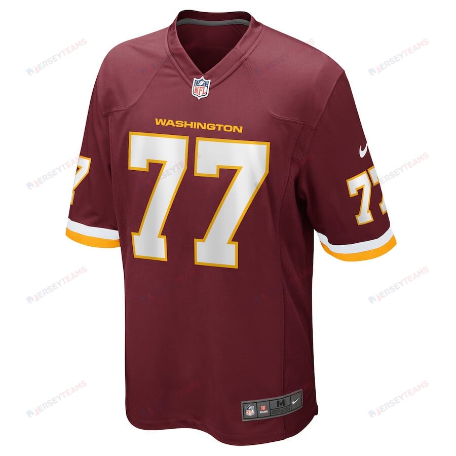 Saahdiq Charles 77 Washington Commanders Football Team Men Game Jersey - Burgundy