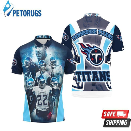 Tennessee Titans Team Afc South Division Champions Super Bowl 2021 Printed Polo Shirt
