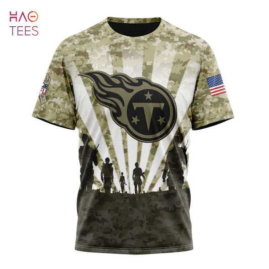 Tennessee Titans Custom Name Number T-shirt - Camo