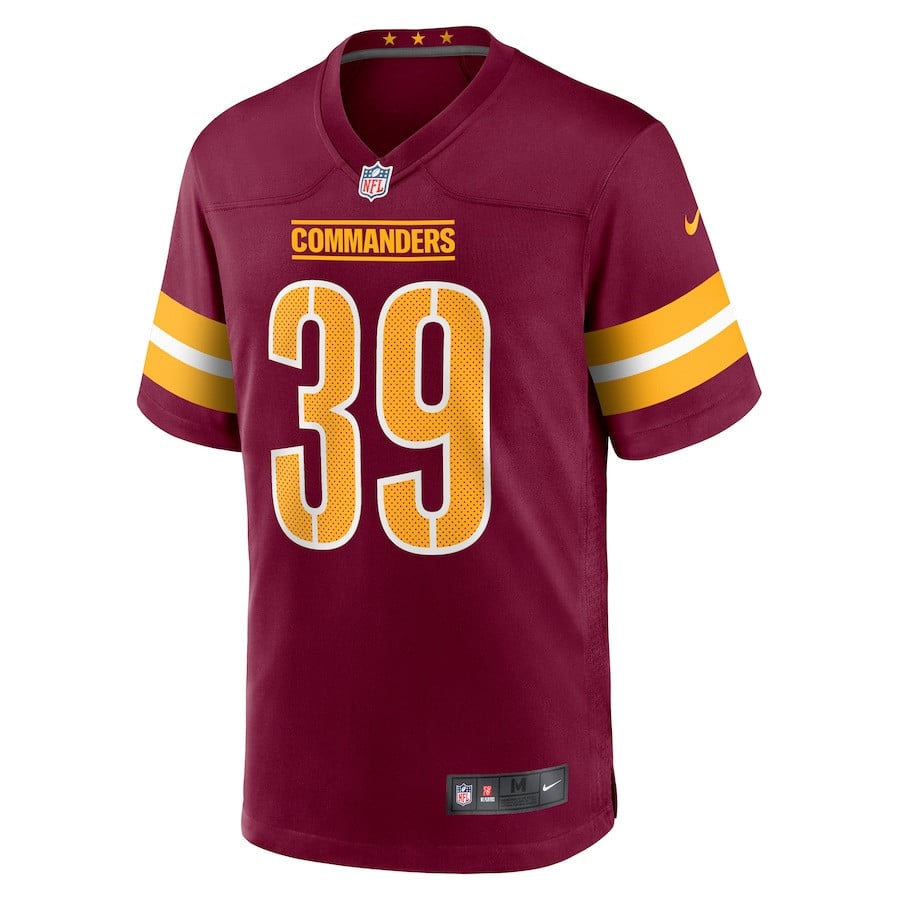 Jeremy Reaves 39 Washington Commanders Men Game Jersey - Burgundy