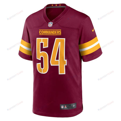 Camaron Cheeseman 54 Washington Commanders Men Game Jersey - Burgundy