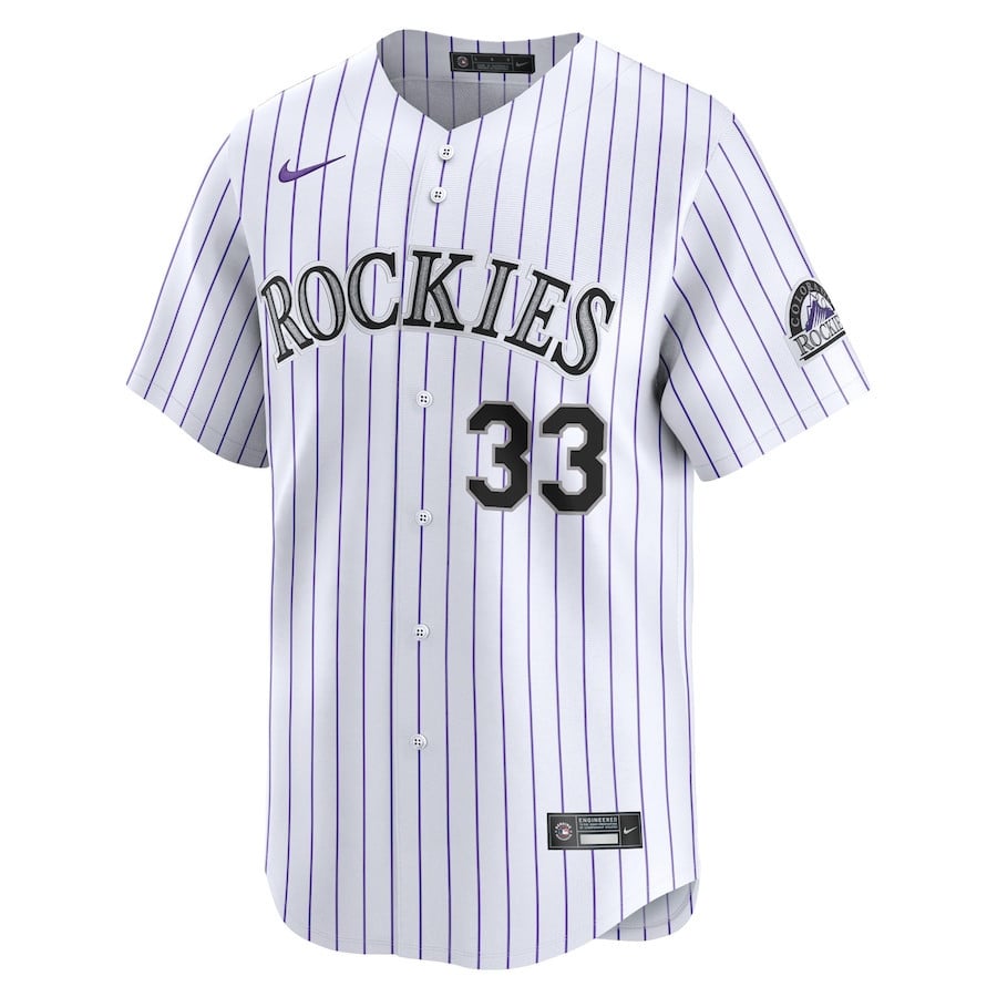 Larry Walker 33 Colorado Rockies Home Limited Player Men Jersey - White