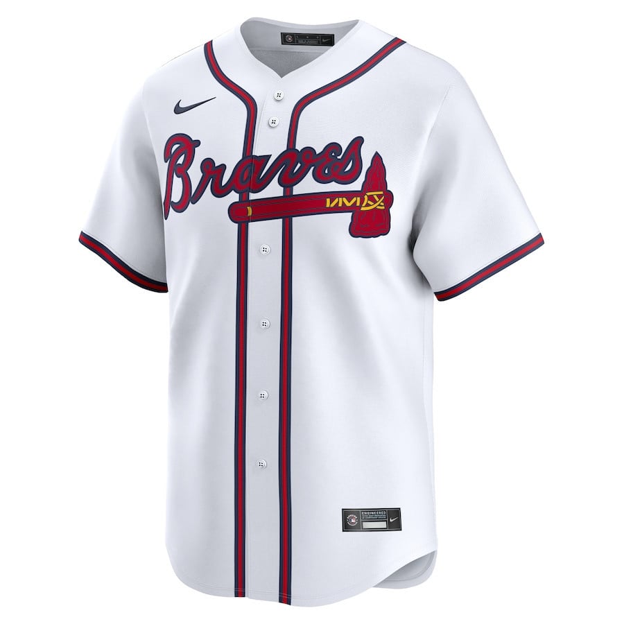 Chipper Jones 10 Atlanta Braves Home Limited Player Men Jersey - White
