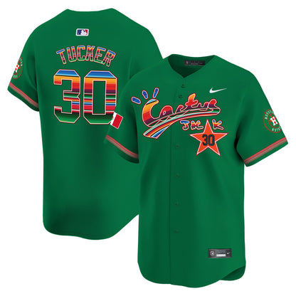 Kyle Tucker 30 Houston Astros Mexico Cactus Jack Men Jersey - Green