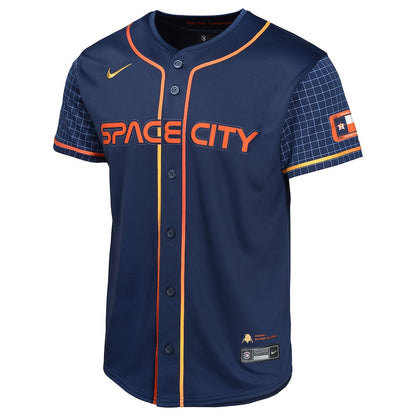 Yordan Alvarez 44 Houston Astros City Connect Limited YOUTH Jersey - Navy