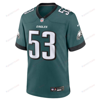 Zach Baun 53 Philadelphia Eagles Game Men Jersey - Midnight Green