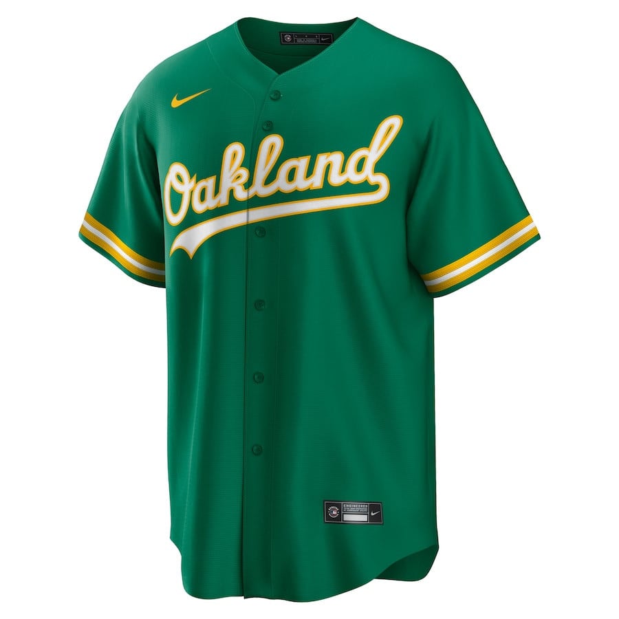 Nick Allen 10 Oakland Athletics Alternate Men Jersey - Kelly Green