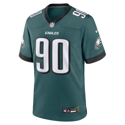 Jordan Davis 90 Philadelphia Eagles Team Game Men Jersey - Midnight Green