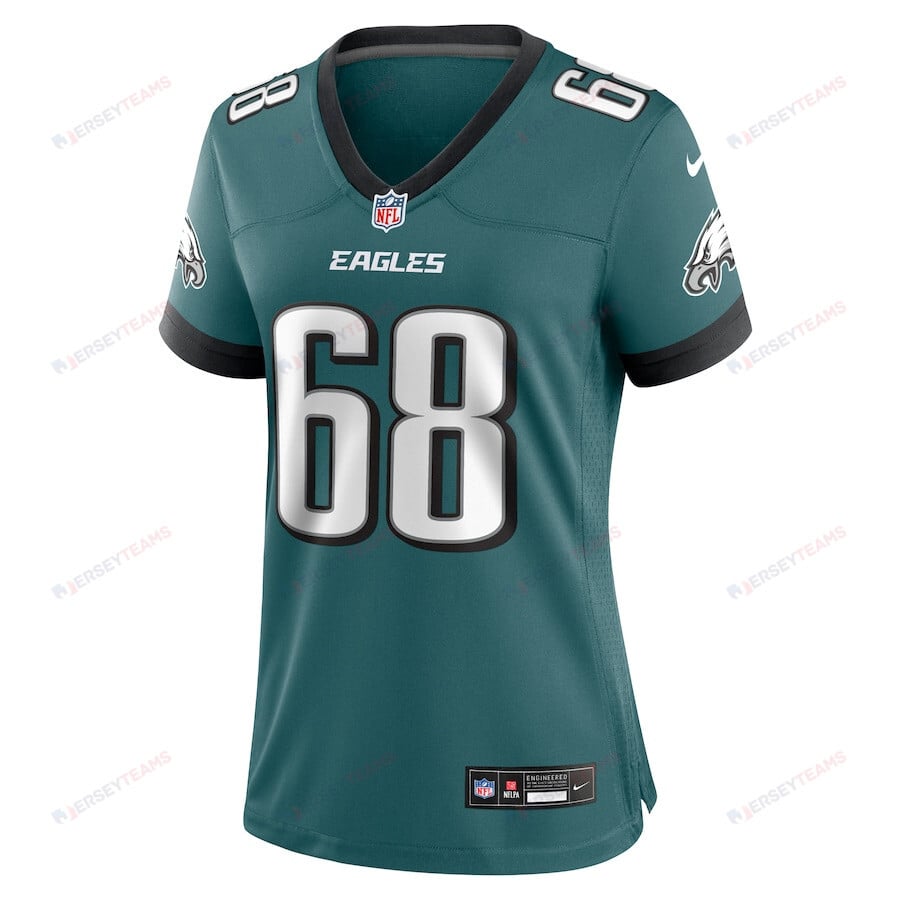 Jordan Mailata 68 Philadelphia Eagles Women's Team Game Jersey - Midnight Green