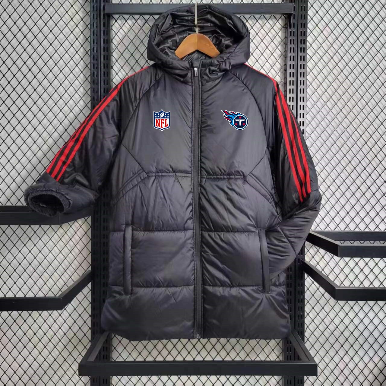 Tennessee Titans Puffer Coat Down Jacket - Black
