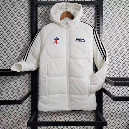 Seattle Seahawks Puffer Coat Down Jacket - White
