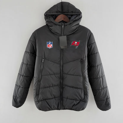 Tampa Bay Buccaneers Hooded Coat Down Jacket - Black