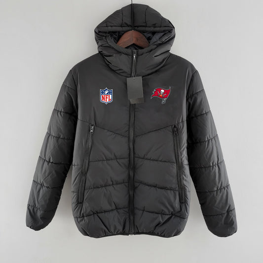 Tampa Bay Buccaneers Hooded Coat Down Jacket - Black