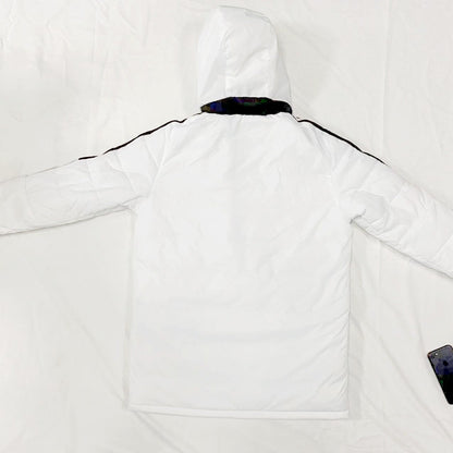 San Francisco 49ers Black Stripes Coat Down Jacket - White