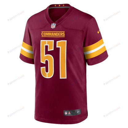 David Mayo 51 Washington Commanders Game Men Jersey - Burgundy