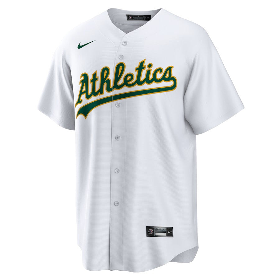 JD Davis 5 Oakland Athletics Home Men Jersey - White