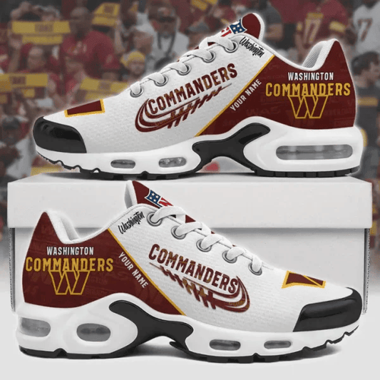 Washington Commanders Custom Name TN Shoes Sneakers For Men And Women - Red