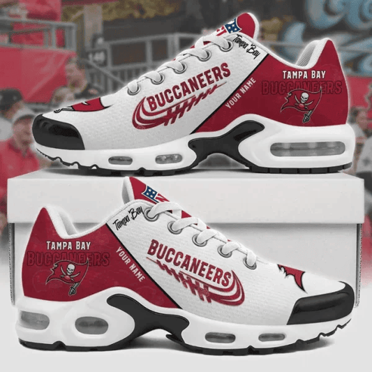 Tampa Bay Buccaneers Custom Name TN Shoes Sneakers For Men And Women - Red
