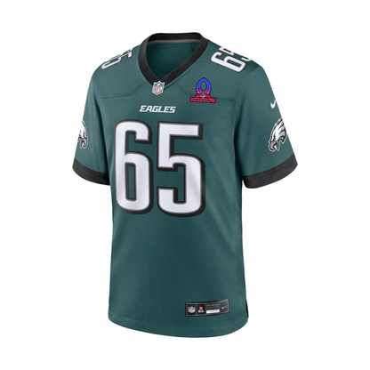 Lane Johnson 65 Philadelphia Eagles 2025 Pro Bowl Patch Game Men Jersey - Midnight Green