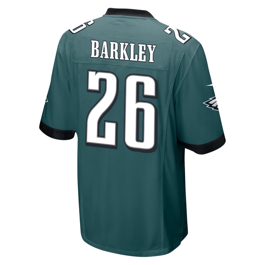 Saquon Barkley 26 Philadelphia Eagles 'Quon Solo' Game Men Jersey - Midnight Green