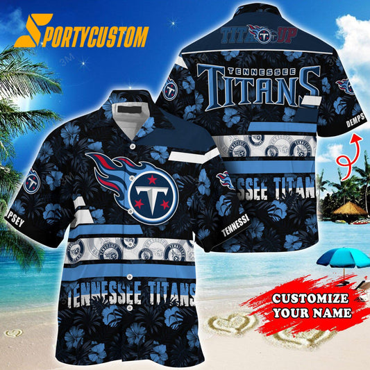 Tennessee Titans Flower Summer Limited Custom Name Hawaiian Shirt