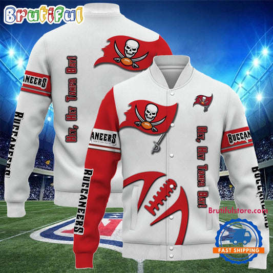 Tampa Bay Buccaneers 2024 Limited Edition New Design Baseball Jacket Varsity Jacket - White - All-Over-Printed Jacket
