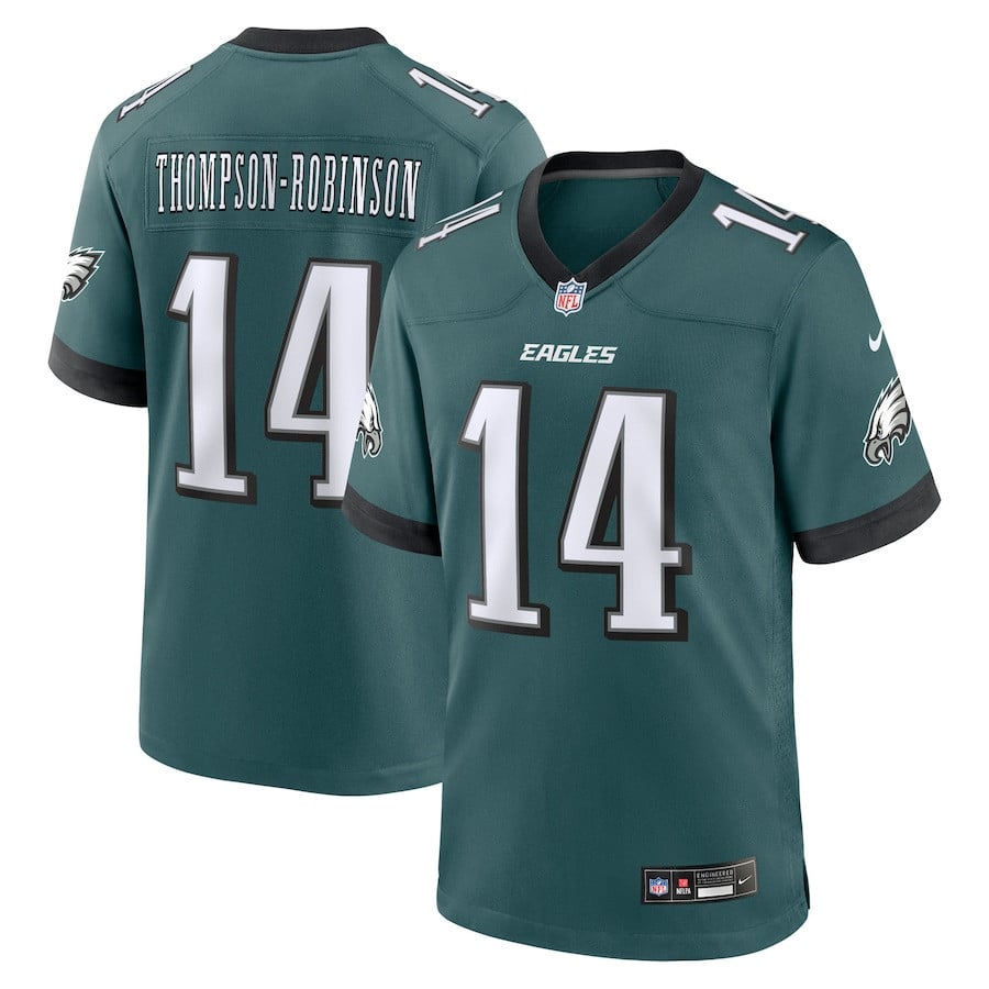 Dorian Thompson-Robinson 14 Philadelphia Eagles Team Game Men Jersey - Midnight Green
