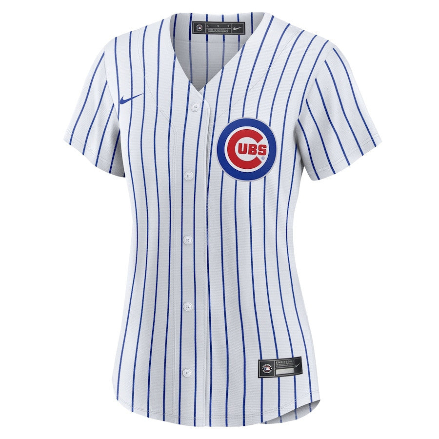 Michael Busch 29 Chicago Cubs Women's Home Jersey - White
