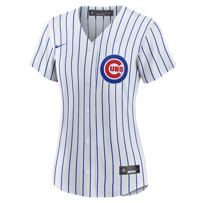 Nico Hoerner 2 Chicago Cubs Women's Home Jersey - White